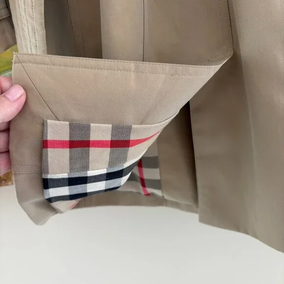 Burberry The Sandringham Heritage Trench Short Coat England Size US 0 XS - Picture 16 of 16